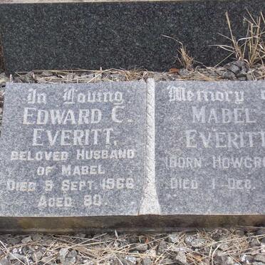EVERITT Edward C. -1966 &amp; Mabel HOWCROFT -1972