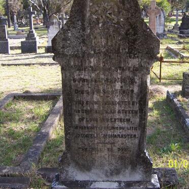 FARICH Robert James Karr 1870-1902