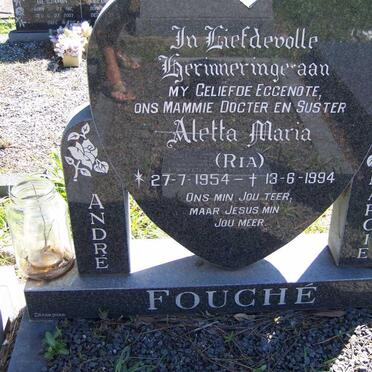FOUCHE Aletta Maria 1954-1994