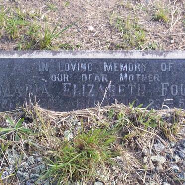 FOURIE Maria Elizabeth 1886-1941