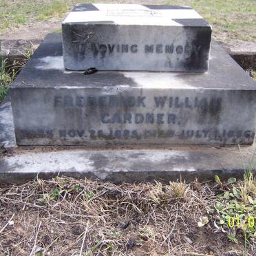 GARDNER Frederick William 1885-1886