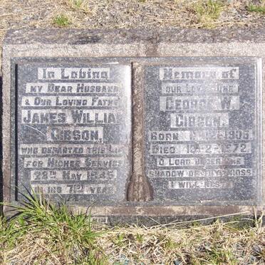 GIBSON James William -1945 :: GIBSON George W. 1905-1972