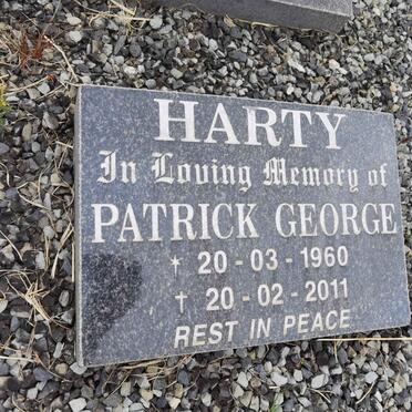 HARTY Patrick George 1960-2011