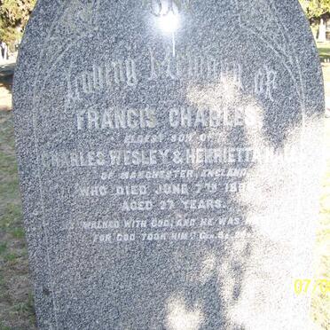 HALL Francis Charles -189?