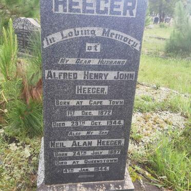 HEEGER Alfred Henry John 1872-1944 :: HEEGER Neil Alan 1897-1944