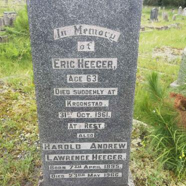 HEEGER Eric -1961 :: HEEGER Harold Andrew Lawrence 1895 -1966