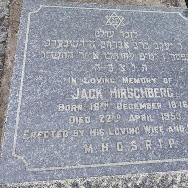 HIRSCHBERG Jack 1916-1953