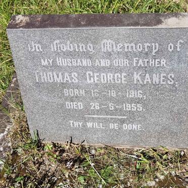 KANES Thomas George 1916-1955