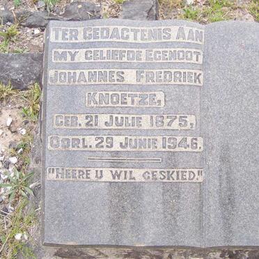 KNOETZE Johannes Fredriek 1875-1946