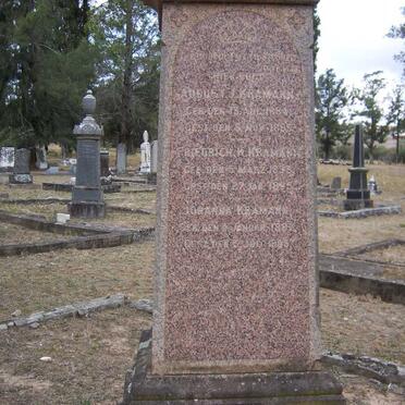 KRAMANN August J. 1884-1885 :: KRAMANN Friedrich K. 1893-1895 :: KRAMANN Johanna 1887-1903