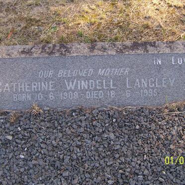 LANGLEY Catherine Windell 1909-1995