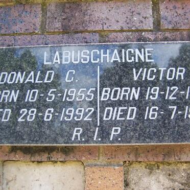 LABUSCHAIGNE Victor 1930-1992 :: LABUSCHAIGNE Donald G. 1955-1992