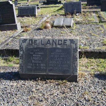 LANGE Jan Jonathan, de 1895-1960 &amp; Engela Maria 1903-1975