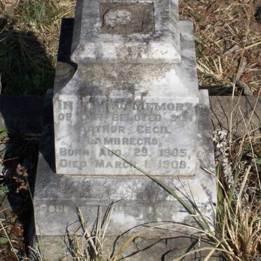 LAMBRECHS Arthur Cecil 1905-1909