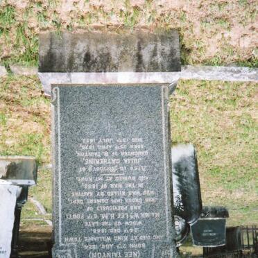 LEE Lydia Mary nee TAINTON 1824-1888 :: TAINTON Julia Catherine 1828-1890