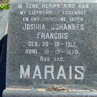 MARAIS Joshua Johannes Francois 1917-1970
