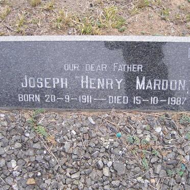 MARDON Joseph Henry 1911-1987 &amp; Thora May 1911-1974
