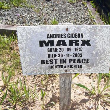 MARX Andries Gideon 1947-2005