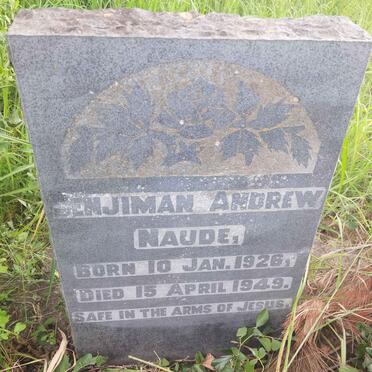 NAUDE Benjiman Andrew 1926-1949