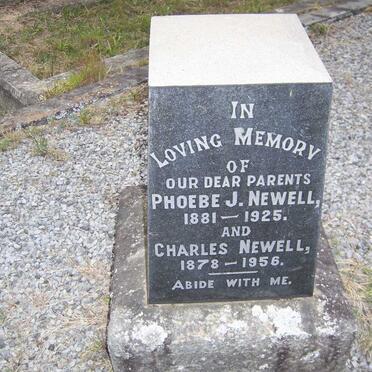 NEWELL Charles 1878-1956 &amp; Phoebe J. 1881-1925