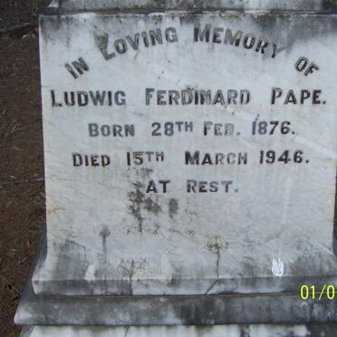 PAPE Ludwig Ferdinand 1876-1946