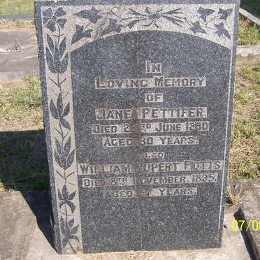 PETTIFER Jane -1890 :: POTTS William Rupert -1895