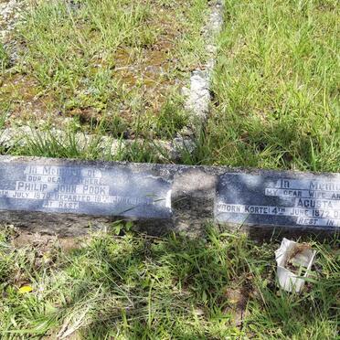 POOK Philip John 1870-1958 &amp; Agusta KORTE 1872-1954