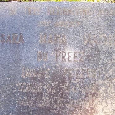 PREEZ Susara Maria Magdalena, de nee PETZER 1892-1957