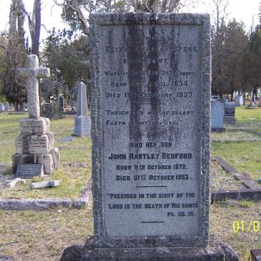 REDFORD Eliza Grace 1834-1933 :: REDFORD John Hartley 1872-1953