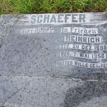SCHAEFER Heinrich 1898-1956