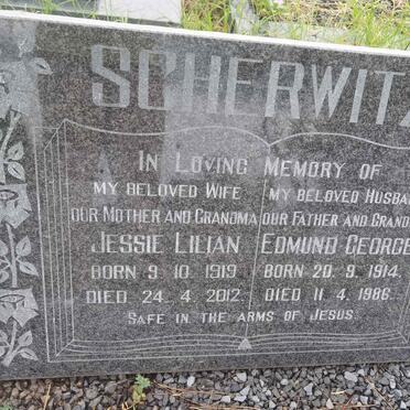 SCHERWITZ Edmund George 1914-1986 &amp; Jessie Lilian 1919-2012