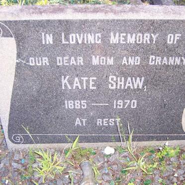 SHAW Kate 1885-1970