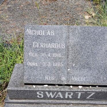 SWARTZ Nicolas Gerhardus 1916-1985
