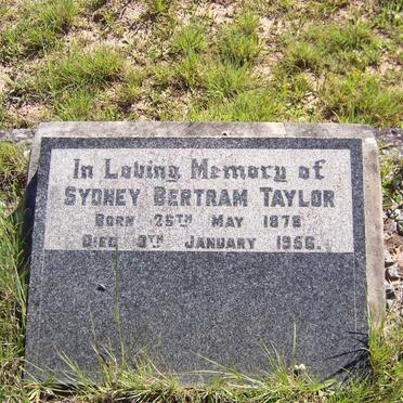 TAYLOR Sydney Bertram 1878-1956