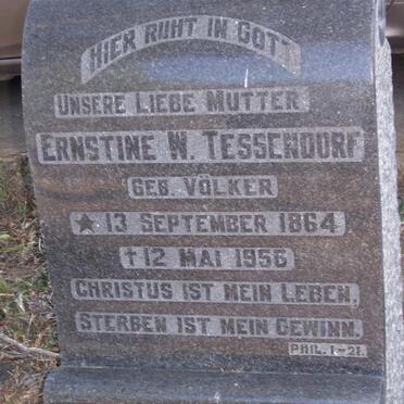 TESSENDORF Ernestine W. nee VOLKER 1864-1956