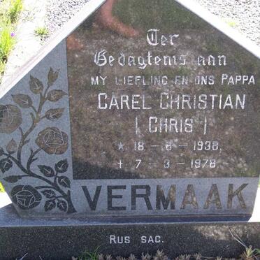 VERMAAK Carel Christian 1938-1978
