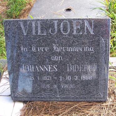 VILJOEN Johannes Diderik 1921-1988