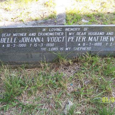 VOOGT Peter Matthew 1888-1967 &amp; Isabelle Johanna 1900-1990