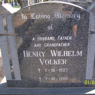 VOLKER Henry Wilhelm 1923-1988