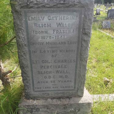 WALL Charles Percivale, BLIGH & Emily Catherine FRASER 1876-1941