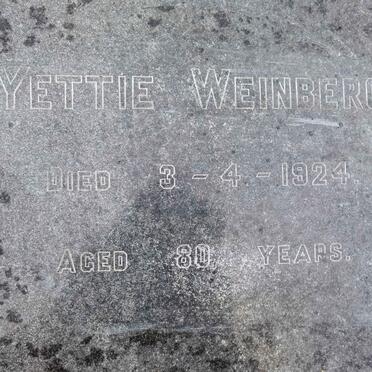 WEINBERG Yettie -1924