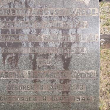 WREDE Heinrich August 1872-1933 &amp; Martha Elizabeth 1873-1944