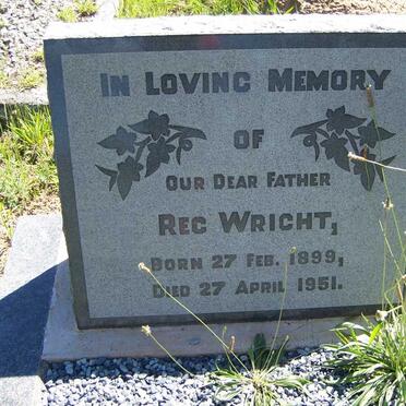 WRIGHT Reg 1899-1951