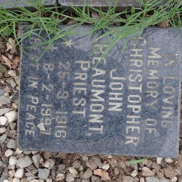 BEAUMONT Christopher John 1916-1997