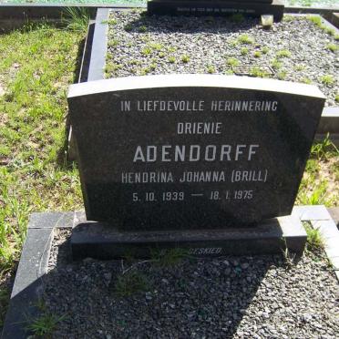 ADENDORFF Hendrina Johanna nee BRILL 1939-1975