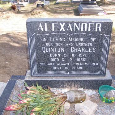 ALEXANDER Quinton Charles 1971-1986
