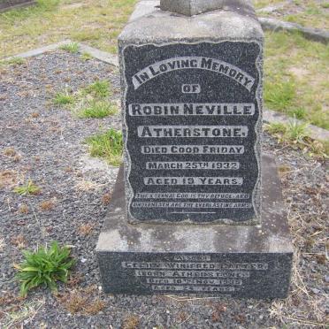 ATHERSTONE Robin Neville -1932 :: CARTER Cecily Winifred nee ATHERSTONE -1935