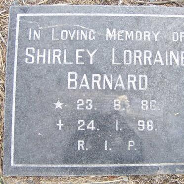 BARNARD Shirley Lorraine 1986-1998