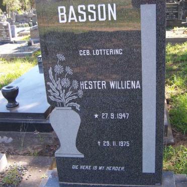 BASSON Hester Williena 1947-1975