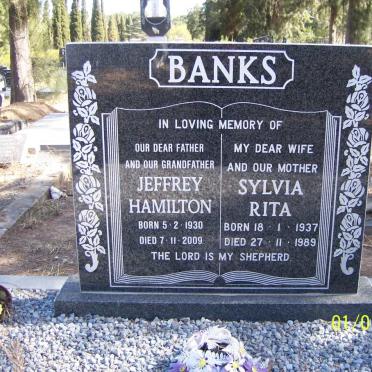 BANKS Jeffrey Hamilton 1930-2009 &amp; Sylvia Rita 1937-1989